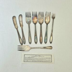 Wm A Rogers A1 Plus Silver Ramona 469 Cutlery Box Certificate Vintage Coquette